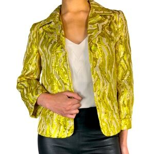 J crew metalic brocade jacket size 8